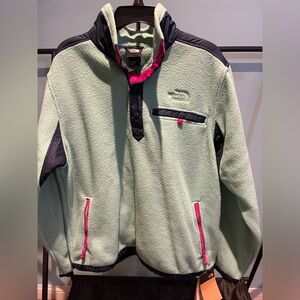 The North Face Sweater Mens L - Blue 1/4 Snap Pullover Long Sleeve Royal Arch